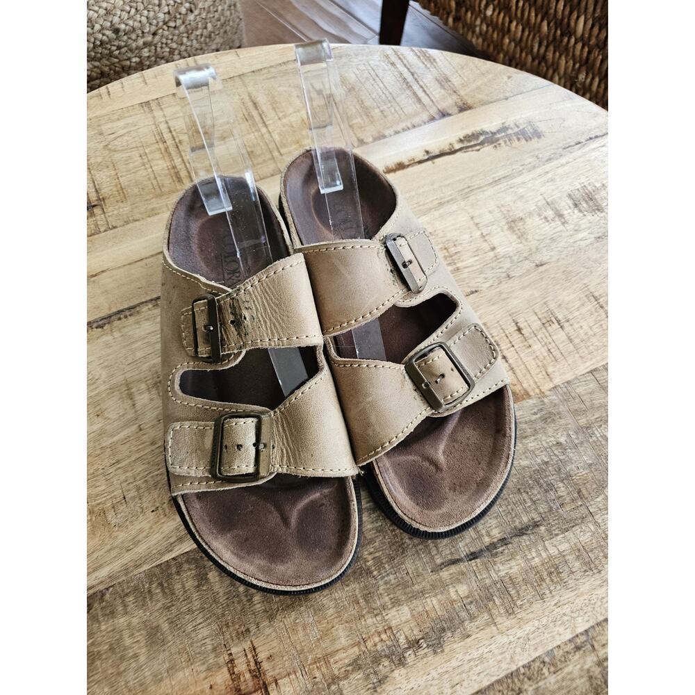 Colorado Leather Slip on Slides Sandals Size US 10 Women's Made in Spain